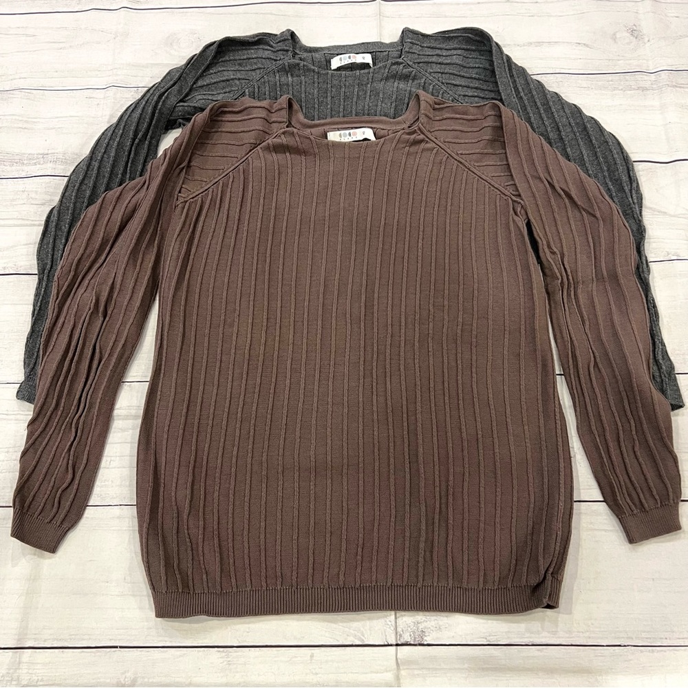Coco Blanc Bundle of 2  Ribbed Sweaters